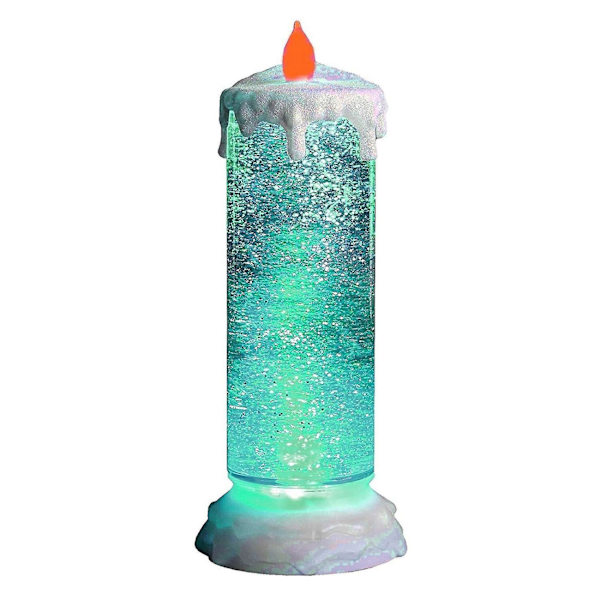 Farveskiftende LED Natlampe i Lysform USB Glitter Lys Hjem Desktop Fest Dekoration At