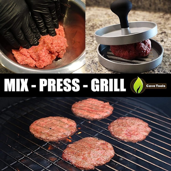 Cave Tools Burger Press - Perfekt formad hamburgermaskin