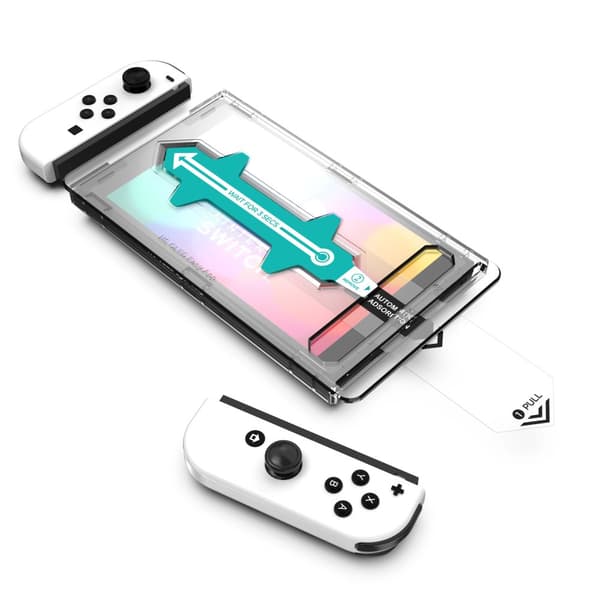 Crystal Clear Tempered Screen Protector for Nintendo Switch OLED - 9H Scratch Resistant Glass with Easy, Bubble-Free Installation
