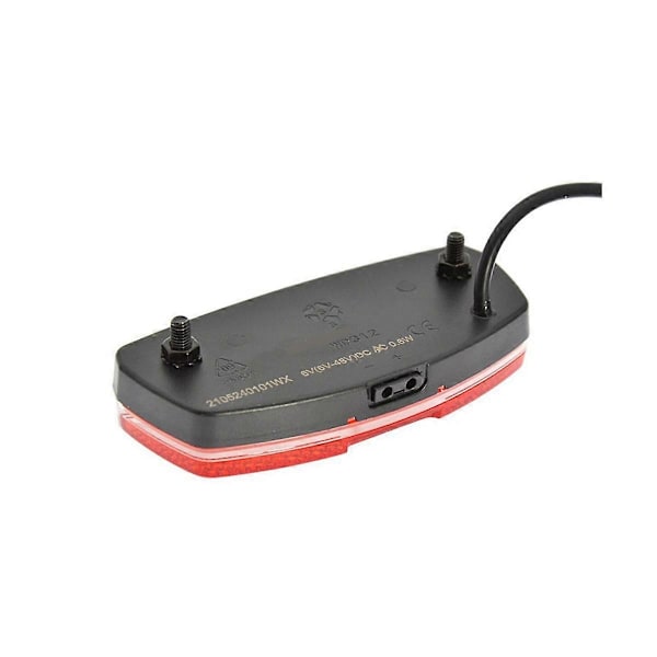 Ebike Baklys Elektrisk Sykkel Baklys Inngang 6V-48V LED-lys med Sykkelreflektor Elektrisk Sy