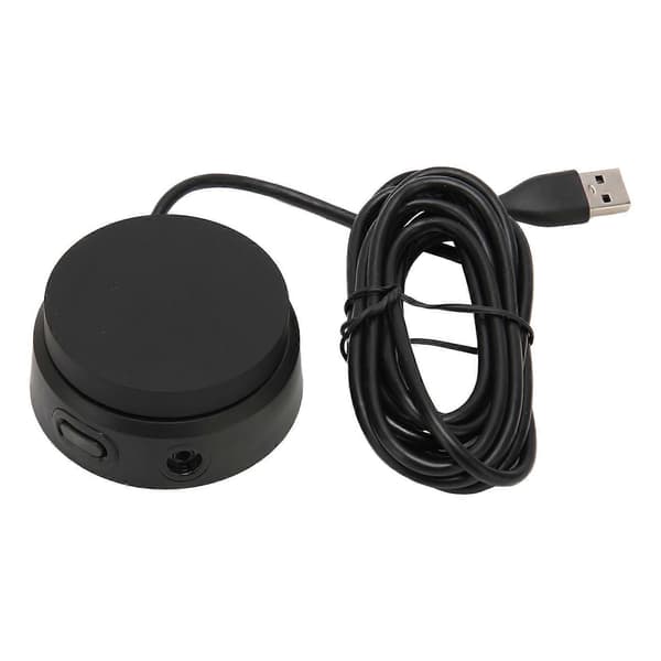 Hörlursförstärkare USB2.0 96KHz 24bit Stöd för 3.5mm Jack 2.5m Kabel Externt USB Ljudkort för Headset PC Laptop