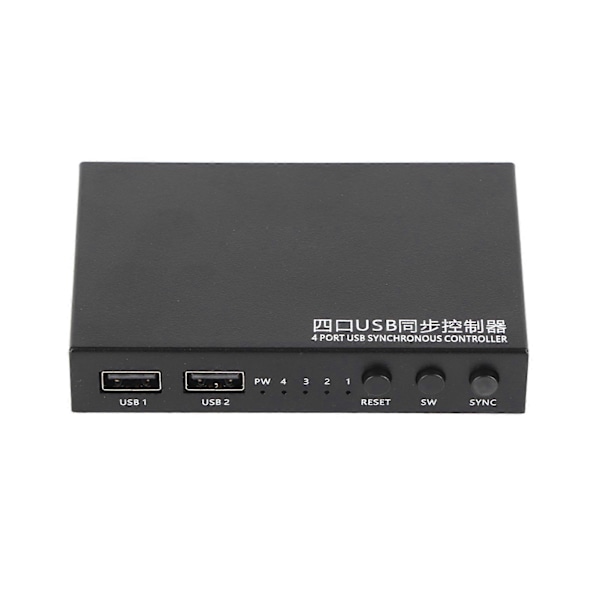 Aimos 1?för?4 4 Portar USB Tangentbord Mus Synkroniseringskontroller KVM Switch Splitter