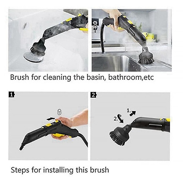 Yhteensopiva Sc1 Sc2 Sc3 Sc4 Sc5 Power Nozzle -höyrypuhdistajan pyöreän harjan imurin suuttimen puhdistusharja