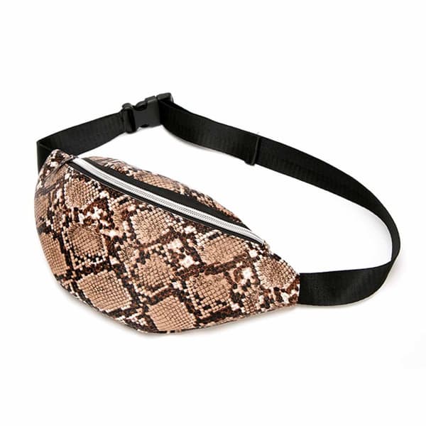 Slangeskinds Taljetaske Mavebælte Cross Body Bum Bag