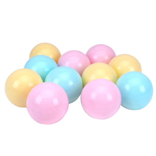 Sæt med plastikbolde Farverige poolbolde 30 stk. Pastel 5538