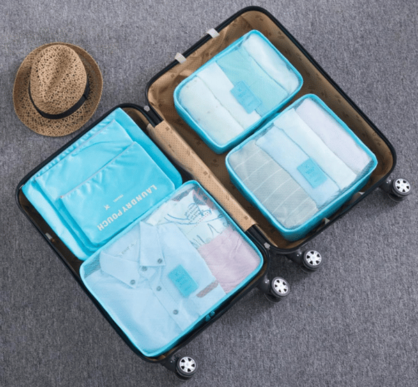 Rejsetaske Makeuptaske Organizer Sæt med 6 Dame Stor