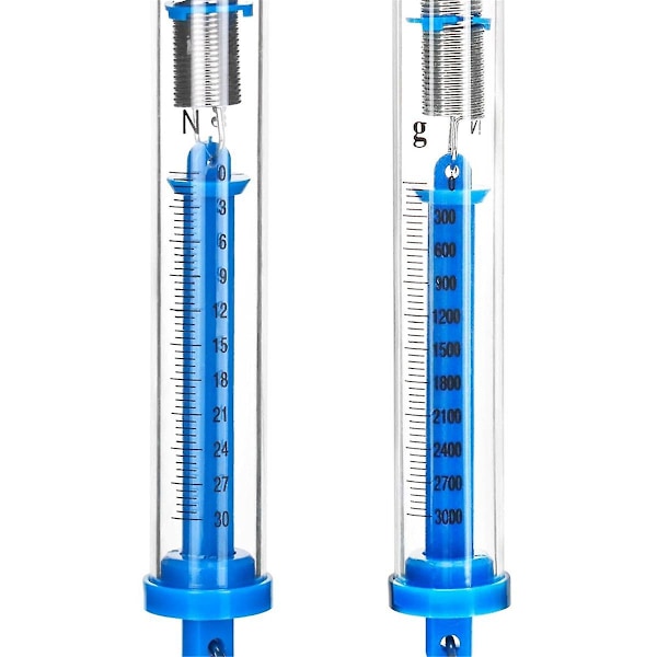 Fjädervåg, 10-pack 30N Transparent Fjäderbalans Hängande Rör Fjädervåg