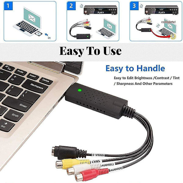 USB-äänitallennussovitin VHS VCR TV DVD-muuntimeen Digitaalinen video