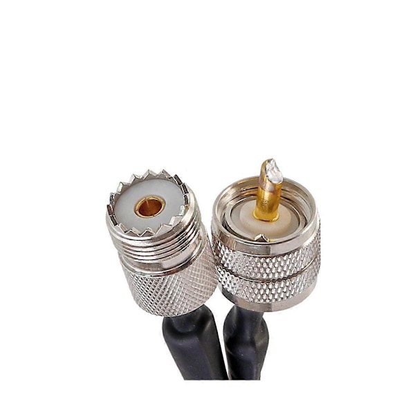 Vindus-/Dørgjennomføring Flat RF Koaksialkabel SO239 UHF Hunn til UHF Hunn 50 Ohm RF Koaks Pigtail
