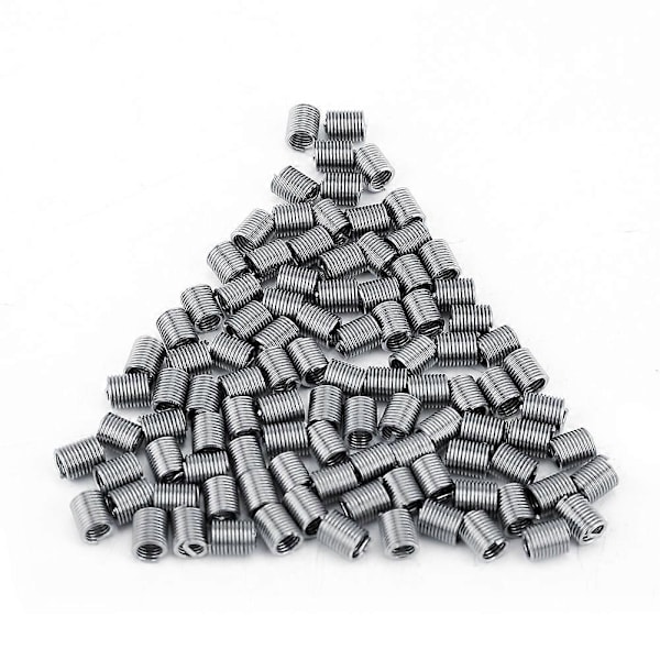 100 st M4 Rostfritt Stål SS304 Spiralformade Trådgänginsatser (M4*0.7*2.5 D)