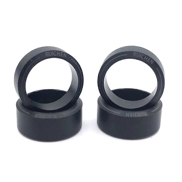 4st Metallfälgar Hårdplast Drift Däck för Wltoys 284131 K969 K989 P929 Mini-Z 1/28 RC C