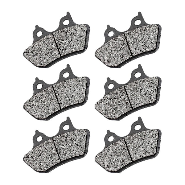 6 stk. Bremsklosser foran og bak for Harley-Davidson Vrsca/vrscb V-rod