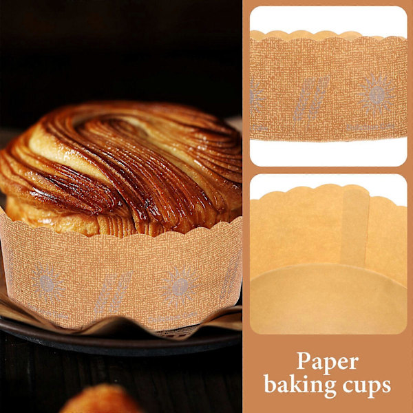 100 stk. Cupcake Kage Papirkopper Cupcake Wrappers Bage Kagekopper Papir Kage Bagekopper