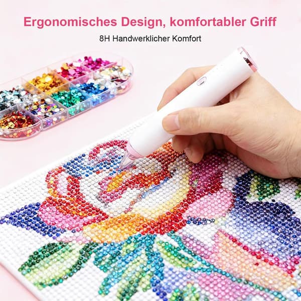 Automatic Diamond Painting Pen, with Accessories, 400mAh Battery, DIY Craft Tool