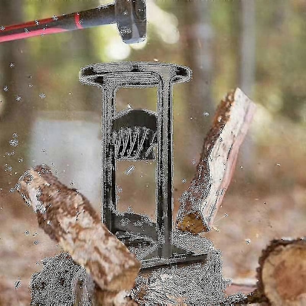 Log Splitter - Robust Trækløver, Støbejern Manuel Protokoll Splitter, Træ 19.2cm