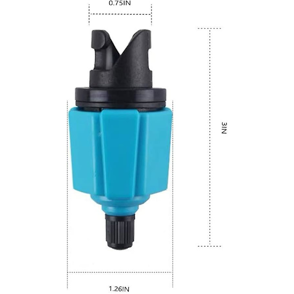 Uppblåsbar SUP-pumpadapter kompressor paddelbrädepumpadapter, SUP-ventil adapterkontakt