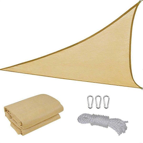 2x2x2 Meter Fönsterskydd Segel Triangulär Extra Stor Solsegel
