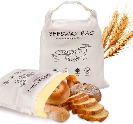 2-pack extra stora bivaxbrödpåsar, återanvändbara förvaringspåsar i bomull för surdegsbröd, 43 x 33 cm