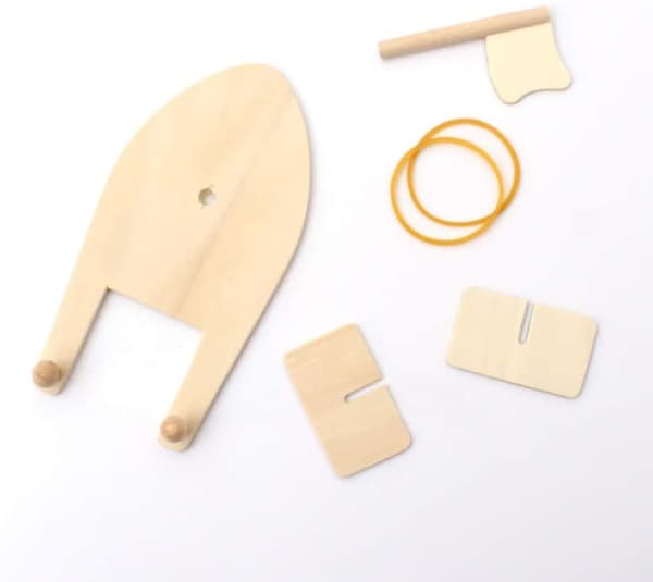 6 stk. Trebåt Leke DIY Pedagogisk