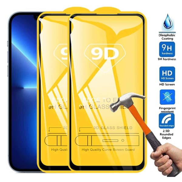 [2-pack] iPhone 16e HD Skärmskydd Kolfiber Härdat Glas