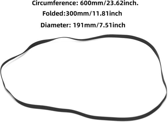 Two Rubber Drive Belts for Turntable Repair Kits