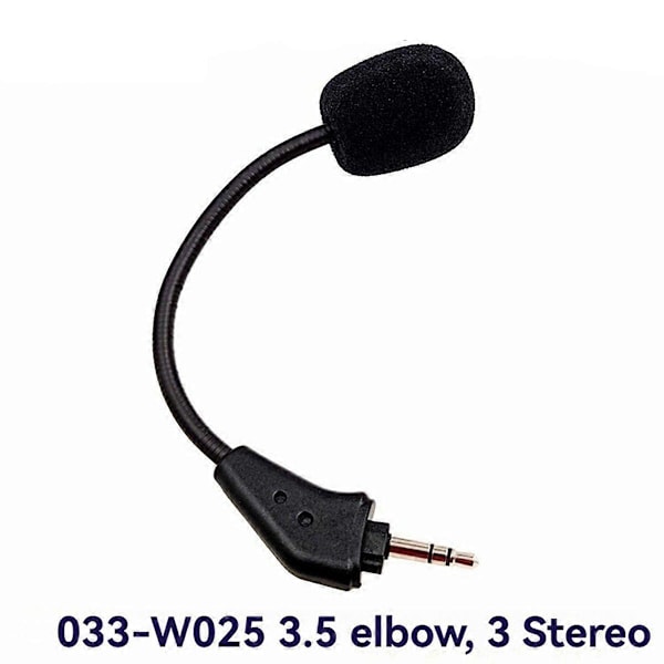Ersättningsmikrofon 3,5 mm för Corsair HS50/HS60/HS70 Gaming Headsets Hörlurar Mikrofon