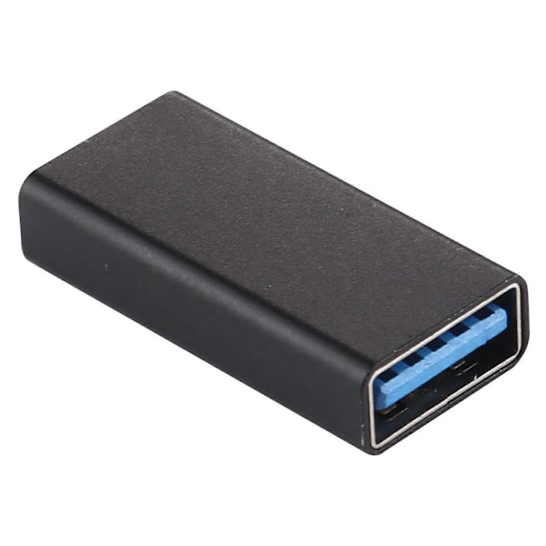 Type-C / USB-C Naaras - USB 3.0 Naaras Alumiiniseosadapteri (Musta)