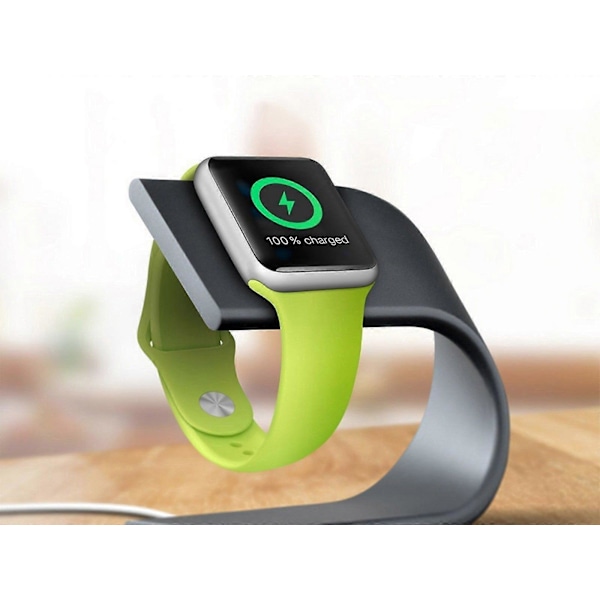 Trådløs Oplader Stand til Apple Watch Trådløs Oplader Grå