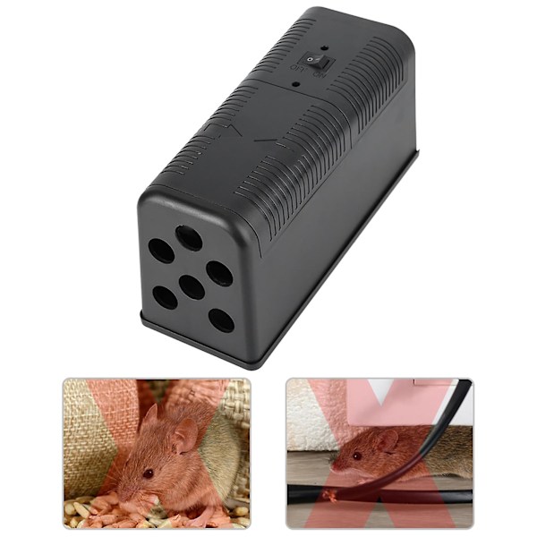 Rottefeller Innendørs For Hjem, Elektrisk, Human Elektronisk Rottefelle 5000v Instant Kill Gnager Zapper For Chipmunks, Ekorns, Gjenbrukbar & Kjæledyrsikker