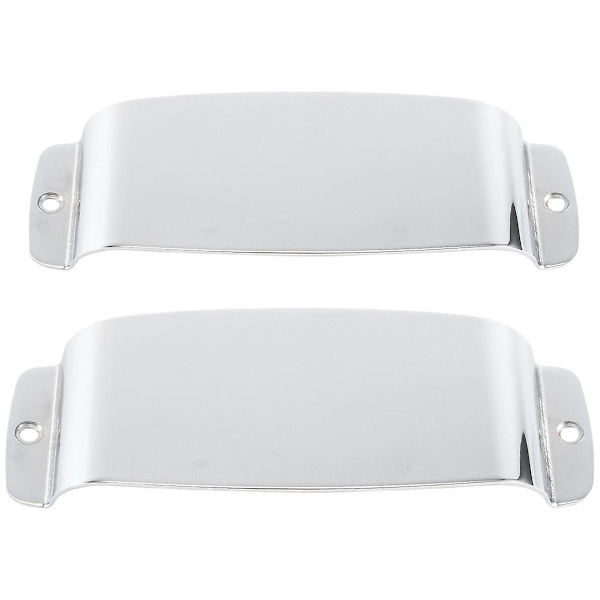 2 st JB-gitarr pickup-skydd gitarr stål pickup-skydd för JB-stil bas silver