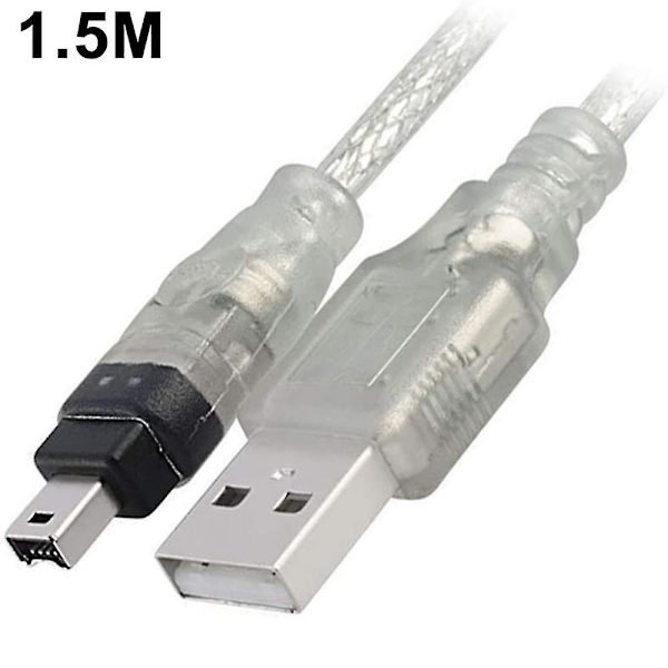Kabel USB Han til Firewire Stik til Mini 4-pin til Firewire Adapter