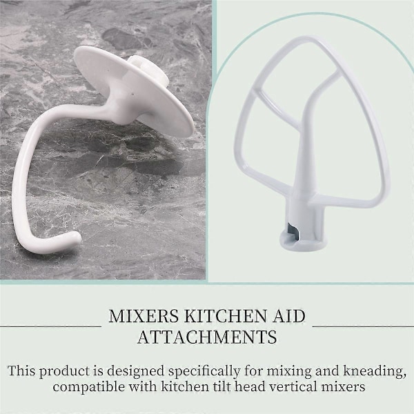 Mixersæt til KSM150 Inkluderer Dejkrog Piskeris og Belagt Flad Pisker, 3 Dele Stand Mixers Rep