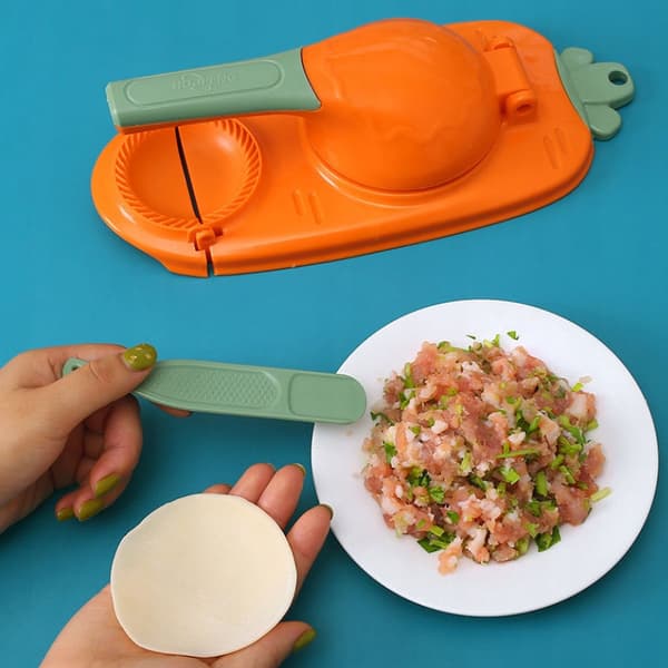 2-in-1-dumpling-kone, pyöreä dumpling-muottikone, manuaalinen dumpling-kone