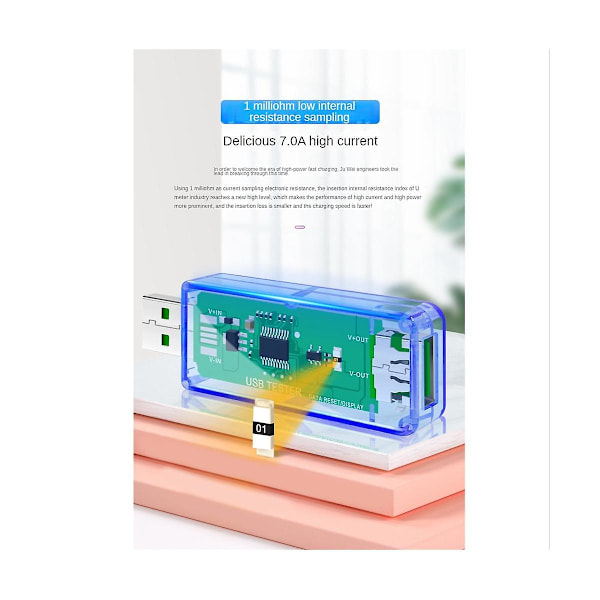 U96P 13 i 1 USB Tester DC Digital Voltmeter Strøm Volt Amperemeter Detektor Lader Indikator Måler