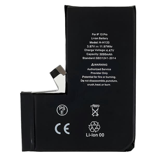 Til iPhone 13 Pro 6.1 tommer 3.87V 3095mAh Li Polymer Batteri Udskiftningsdel (uden Logo) (CE PSE