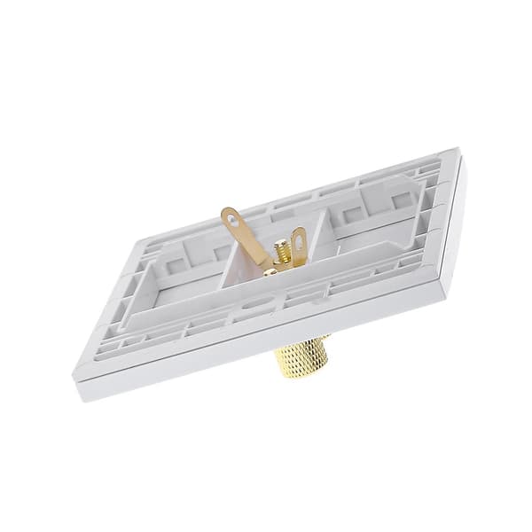 Audio Panel Terminaler 2 Binding Post Venstre Højre Kanaler Højttaler Connector Væg Socket Bananstik