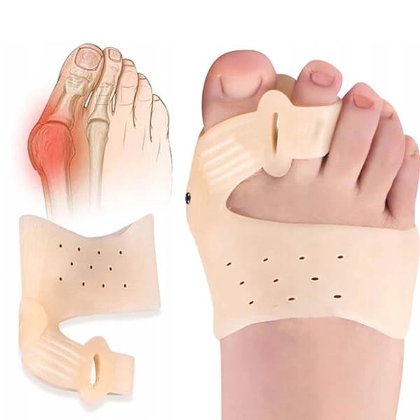 2-pak Hallux Valgus Tåseparator Gel