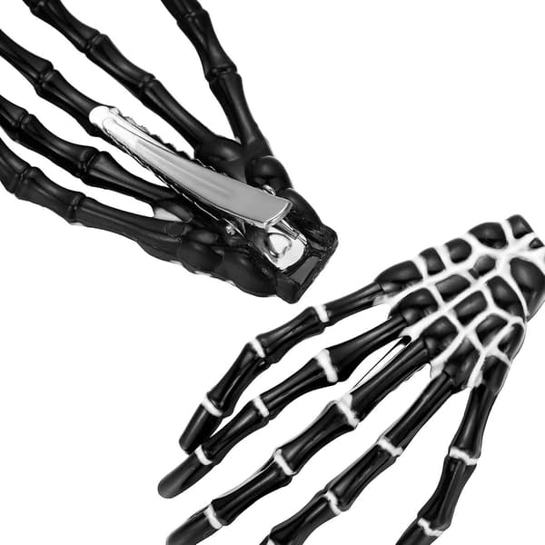 6-pack Skull Hand Bone Hårclips Claw Skull Hand Hårclips Zombie Punk Rock Horror Hårclips