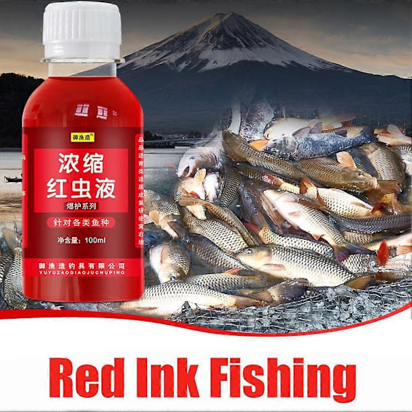 100ml Starkt Fiskattraherande Koncentrerat Rödmask Flytande Fiskbete Tillsats