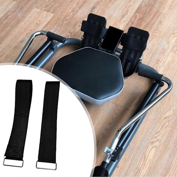 2 stk. Fotstropper til romaskin Elliptisk maskin Pedaler Stropper for menn kvinner