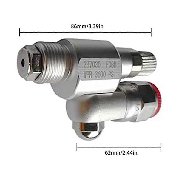 287030 Clean-Sh-Ot Avstängningsventil, Tryckluftsdriven Färgspruteförlängning Anti-Spottventil Airless