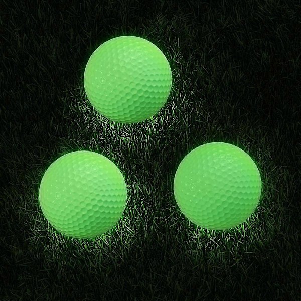 12-pakning Selvlysende Golfballer Lysende Nattgolfballer Selvlysende i Mørket Beste Slagturnering Fluorescerende Golfball Langvarige Lyse Selvlysende Baller