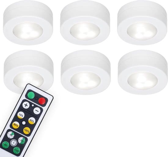 Lighting: LED Cabinet Lighting with Remote Control, Dimmable, Under Cabinet Lighting, Battery Operated, Bedroom Night Light with Timer and Pad, Stair Lighting.