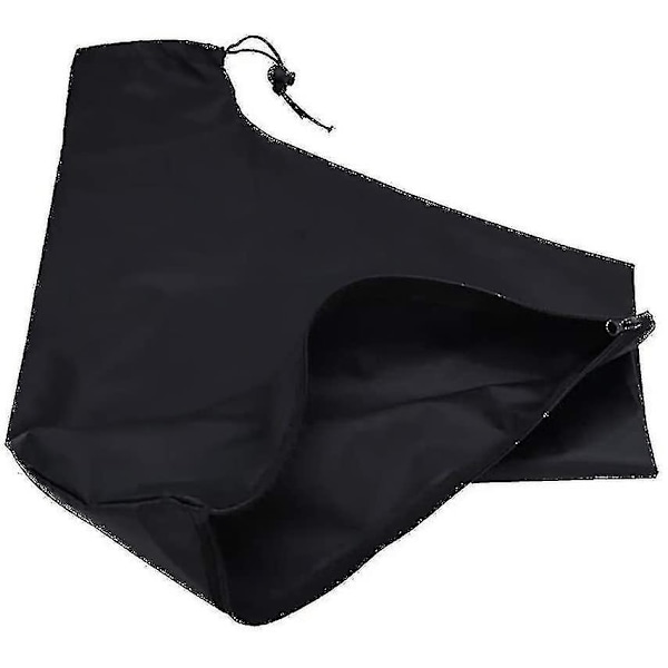Elektrisk løvblæserpose, støvsuger-shredderpose til løvblæserstøvsuger lynlåspose, sort, 44*35*60cm
