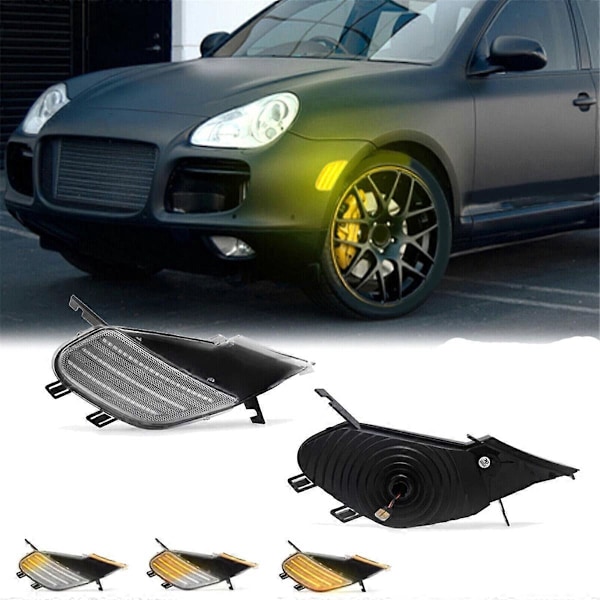 1 Par Dynamiske LED Sidemarkeringslys for Porsche Cayenne 955 03-06