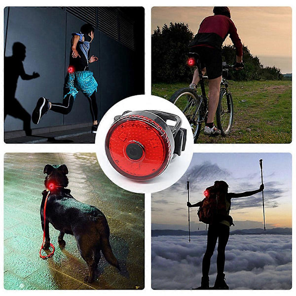 Cykellampa Bak Intelligent Sensor Bromsljus USB Laddning Cykellampa Cykellampa Cykelbelysning