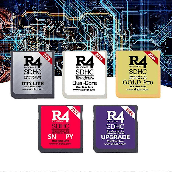 2024 R4 -kortti R4 SDHC -sovitin Flash-kortti DSL XL/LL -laitteille Secure Digital -muistikorttipelikortin poltto