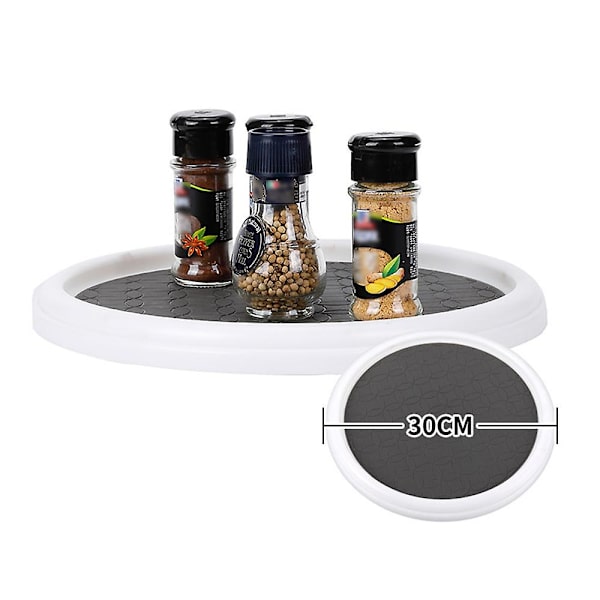 12 Tuuman Mausteseinä Spice Storage Rack Pantry Kaappi Kääntyvä Tarjotin Laajalla Pohjalla Järjestäjä