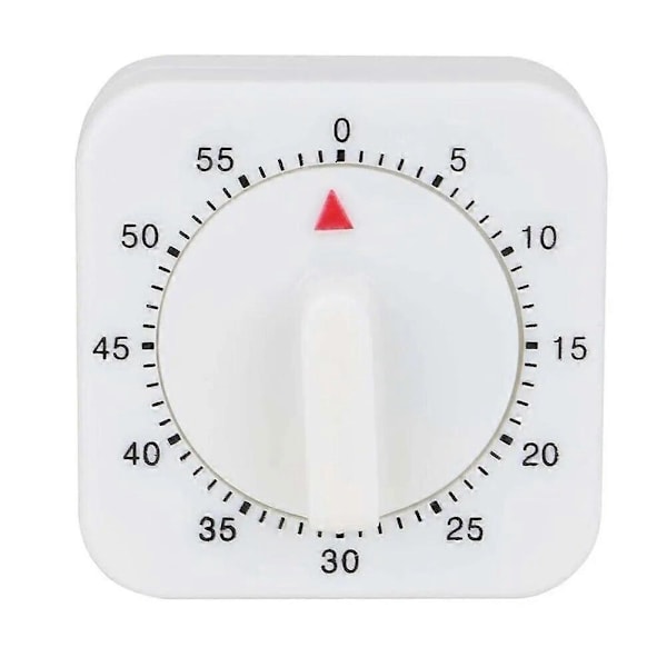 60 Minutter Mekanisk Timer Kjøkken Timer Nedtelling Stille Alarm Påminnelse For Kjøkken Klasserom Lekser Kontor Timer