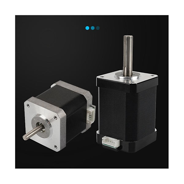 42 Steppermotor Höjd 48mm Motor Med 1000xh2.54 Kablar För 3D-skrivar Extruder - Svart